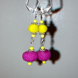 💜💛Handmade Earrings